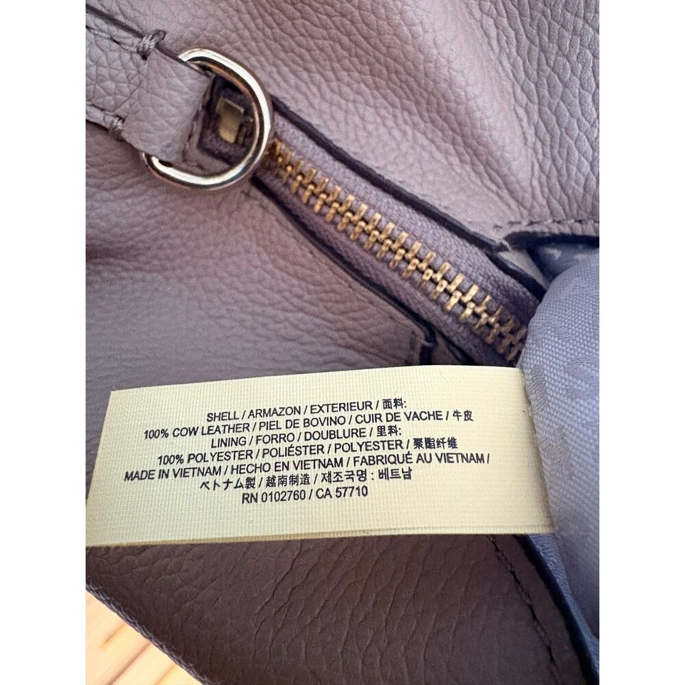 Authentic Kate Spade Larchmont Avenue Evangelie Nude Gray Handbag Satchel Cross - Picture 15 of 15